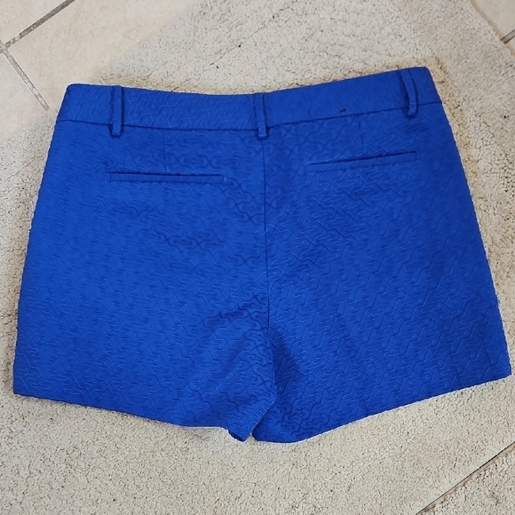 Banana Republic Women's Vibrant Cobalt Blue Textured Shorts Size 10 - Picture 8 of 8